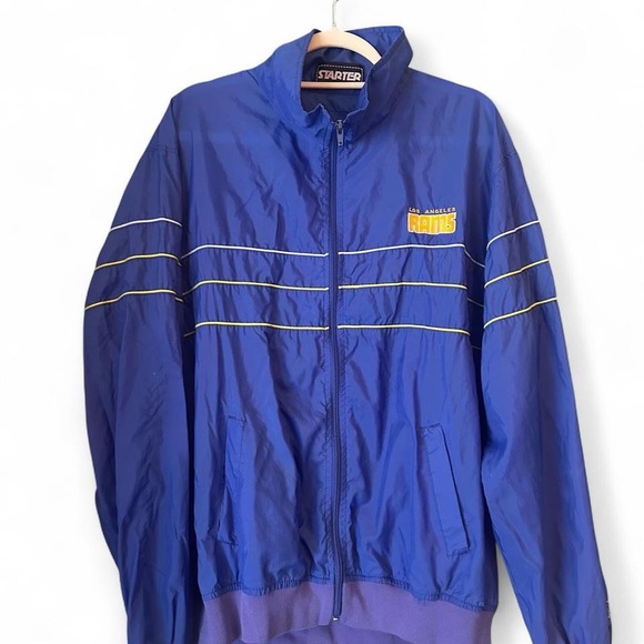 STARTER Men's Blue and Purple Windbreaker